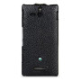 Чехол для Sony Xperia U ST25i Melkco Jacka leather case, black [SEXPEULCJT1BKLC]  - фото 4