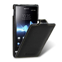 Чехол для Sony Xperia U ST25i Melkco Jacka leather case, black [SEXPEULCJT1BKLC]