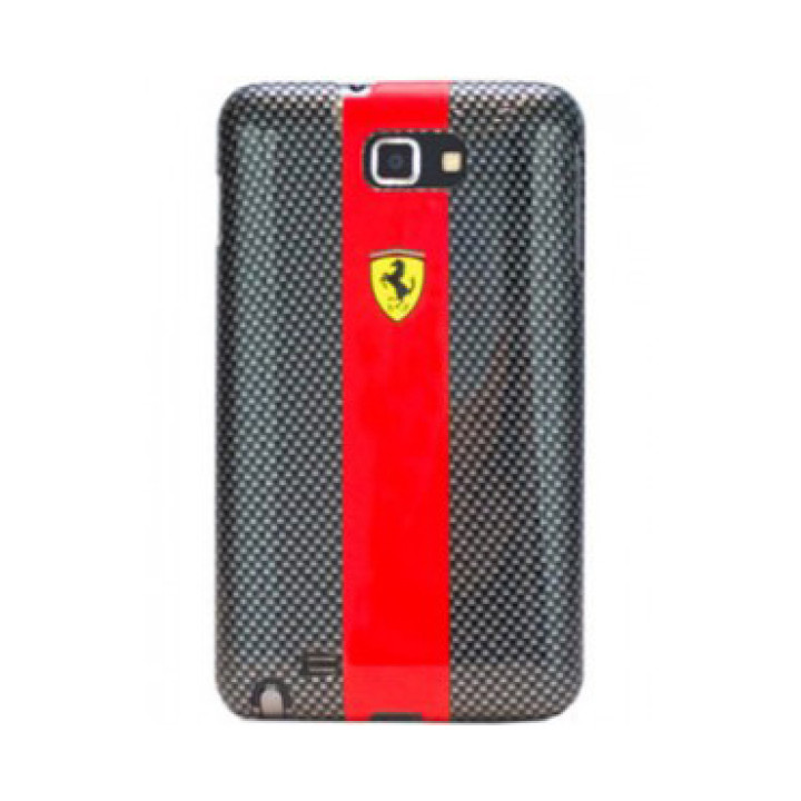 Чехол для Samsung i9220 Galaxy Note Ferrari Carbon back cover red