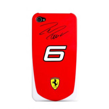 Чехол для iPhone 4 Ferrari Scuderia Massa №6 back cover red