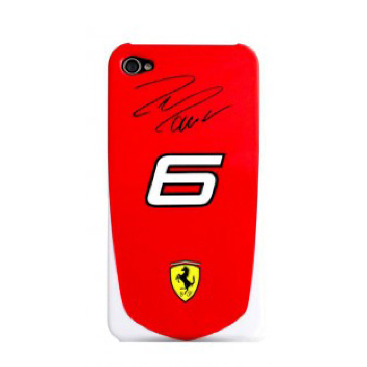 Чехол для iPhone 4 Ferrari Scuderia Massa №6 back cover red