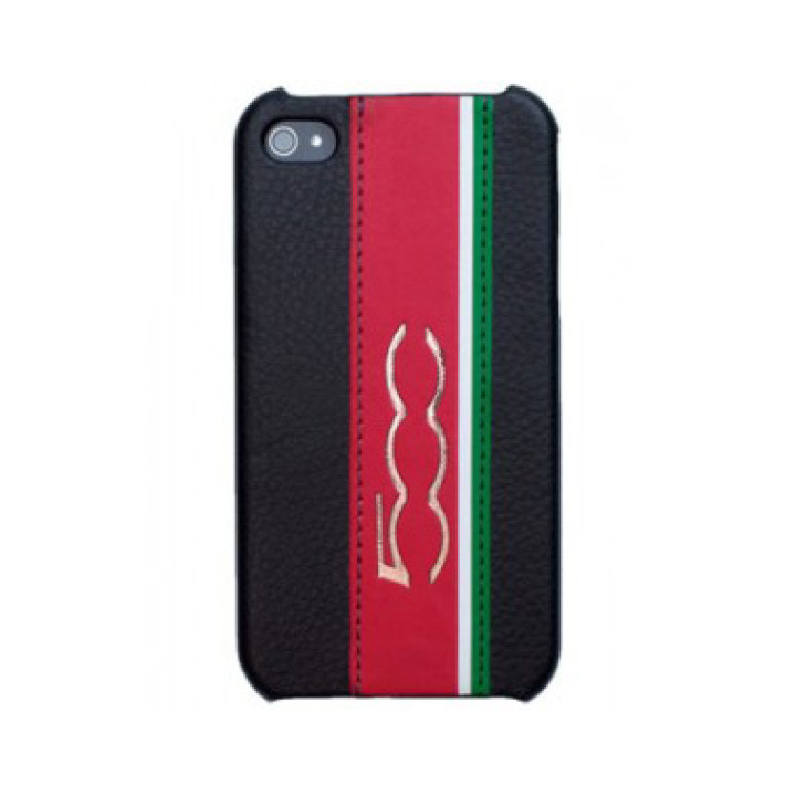 Чехол для iPhone 4 FIAT 500 Stripes back cover black