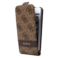 Чехол для iPhone 4 GUESS 4G flip case brown