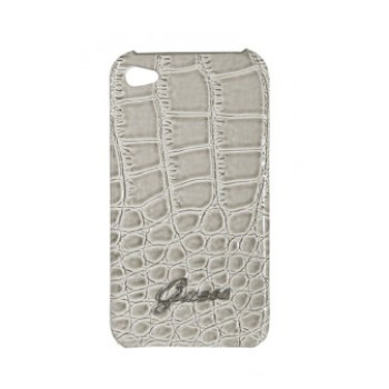 Чехол для iPhone 4 GUESS Croco back cover beige