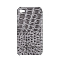 Чохол для iPhone 4 GUESS Croco back cover grey