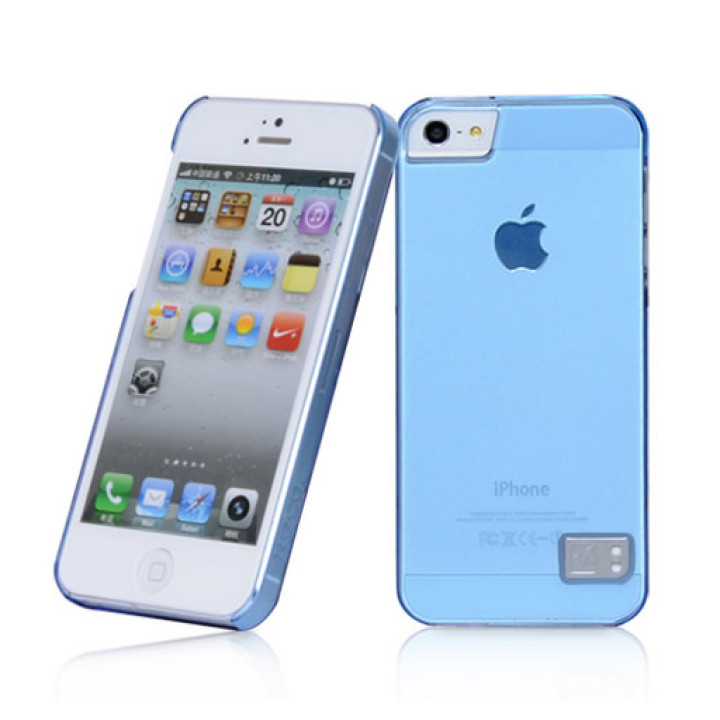Чехол для iPhone 5 Hoco Crystal Colorful protective cover case trans blue