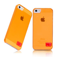 Чохол для iPhone 5 Hoco Crystal Colorful protective cover case trans orange