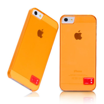 Чехол для iPhone 5 Hoco Crystal Colorful protective cover case trans orange