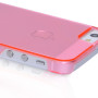 Чехол для iPhone 5 Hoco Crystal Colorful protective cover case trans red  - фото 3