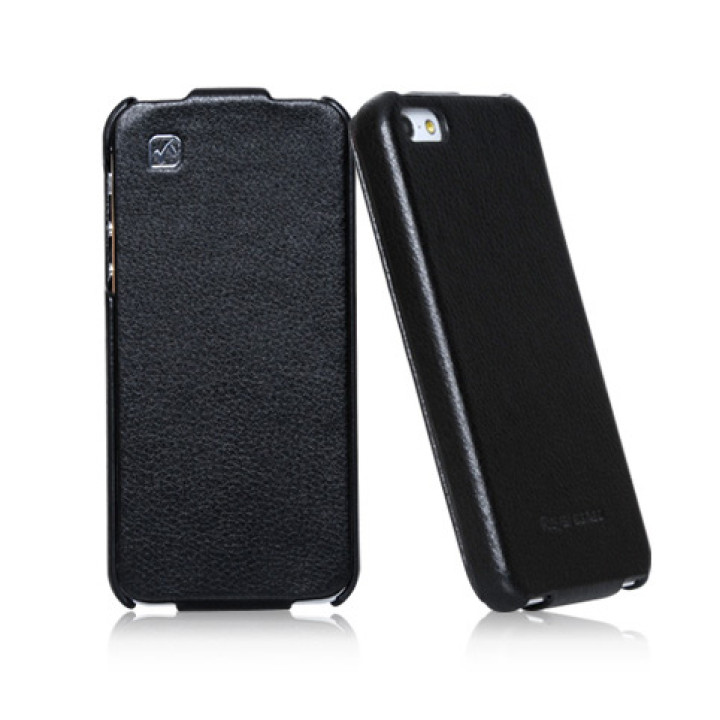 Чехол для iPhone 5 Hoco Duke flip leather case black