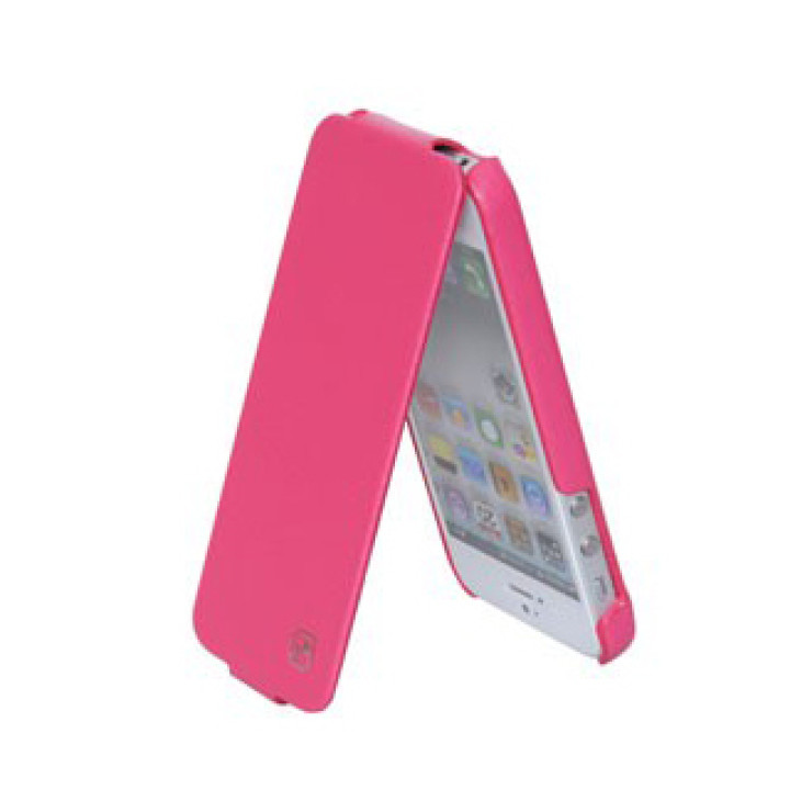 Чехол для iPhone 5 Hoco Duke flip leather case rose red