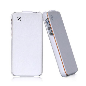 Чехол для iPhone 5 Hoco Duke flip leather case white