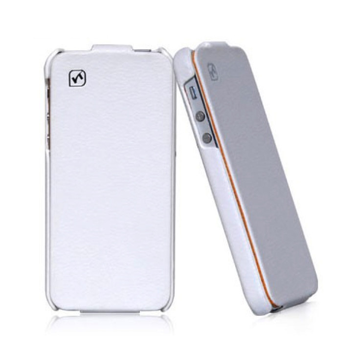 Чехол для iPhone 5 Hoco Duke flip leather case white