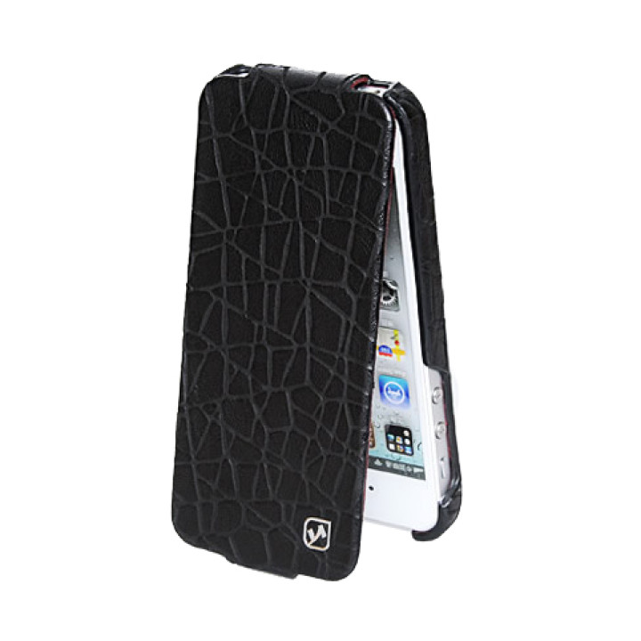 Чехол для iPhone 5 Hoco Knight flip leather case black