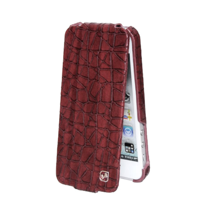 Чехол для iPhone 5 Hoco Knight flip leather case red