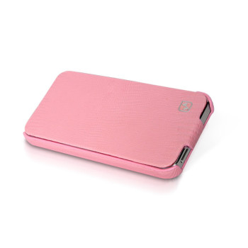 Чехол для iPhone 5 Hoco Lizard flip leather case pink