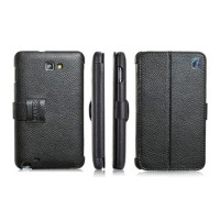 Чехол для Samsung i9220 Galaxy Note iCarer Genuine leather case black