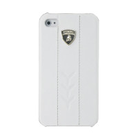 Чехол для iPhone 4 Lamborghini Performate D1 leather back cover white