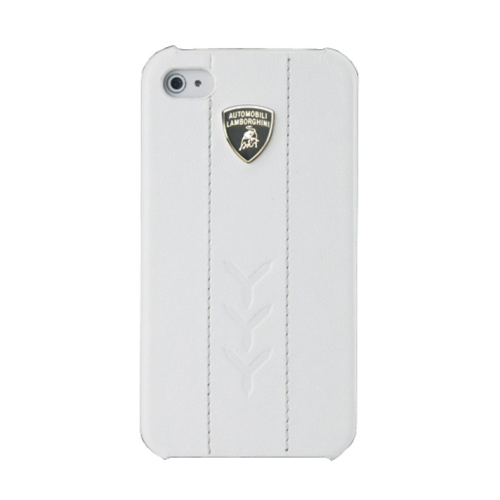 Чехол для iPhone 4 Lamborghini Performate D1 leather back cover white