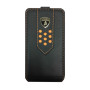 Чехол для iPhone 4 Lamborghini Superleggera D2 leather back cover black-orange 
