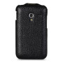 Чехол для Samsung S7500 Galaxy Ace Plus Melkco Jacka leather case black  - фото 2