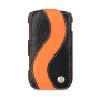Чехол для Samsung S6500 Galaxy Mini 2 Melkco Jacka special leather case black-orange 