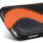 Чехол для Samsung S6500 Galaxy Mini 2 Melkco Jacka special leather case black-orange  - фото 3