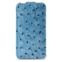 Чехол для iPhone 4 Melkco Ostrich Jacka leather case blue 