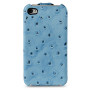 Чехол для iPhone 4 Melkco Ostrich Jacka leather case blue  - фото 2