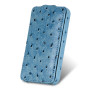 Чехол для iPhone 4 Melkco Ostrich Jacka leather case blue  - фото 4