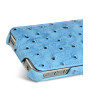 Чехол для iPhone 4 Melkco Ostrich Jacka leather case blue  - фото 5