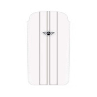 Чехол для iPhone 4 MINI Cooper Stripes PU leather sleeve white