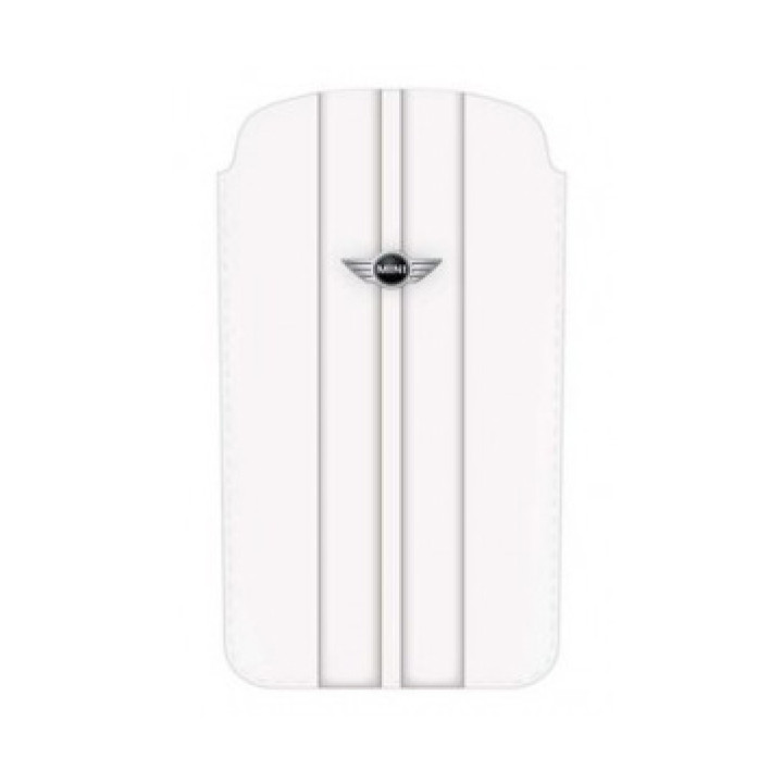 Чехол для iPhone 4 MINI Cooper Stripes PU leather sleeve white