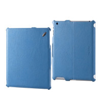 Чехол для iPad 2/3/4 Momax Litchi case blue