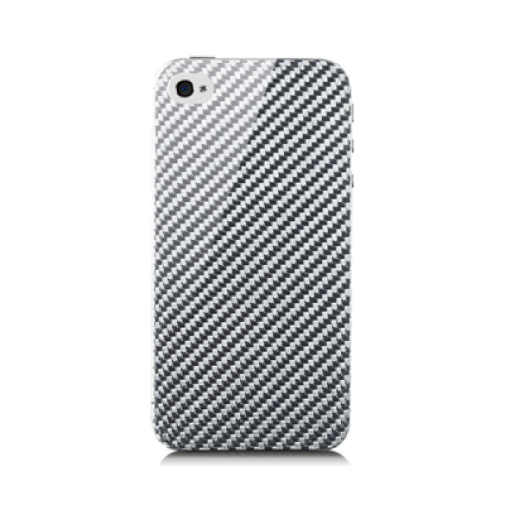 Чехол для iPhone 4 monCarbone Sheath back cover luminous silver
