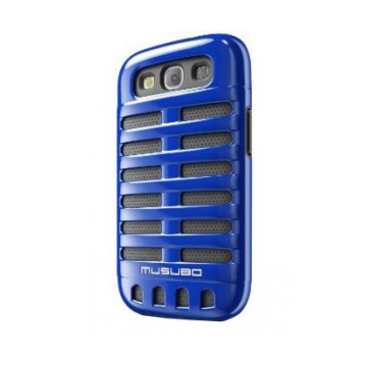 Чехол для Samsung i9300 Galaxy S III MUSUBO Retro back cover blue