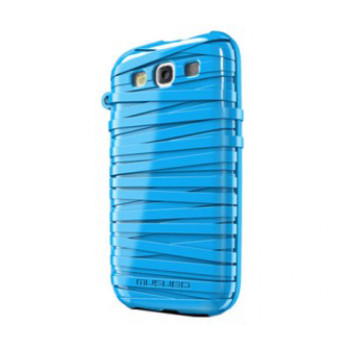 Чехол для Samsung i9300 Galaxy S III MUSUBO Rubber Band back cover sky blue