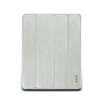 Чехол для iPad 3 NavJack Lurex series Glitter Folio case shiny silver