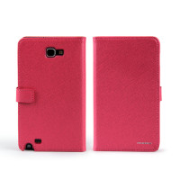 Чехол для Samsung i9220 Galaxy Note Nuoku Book genuine leather case pink