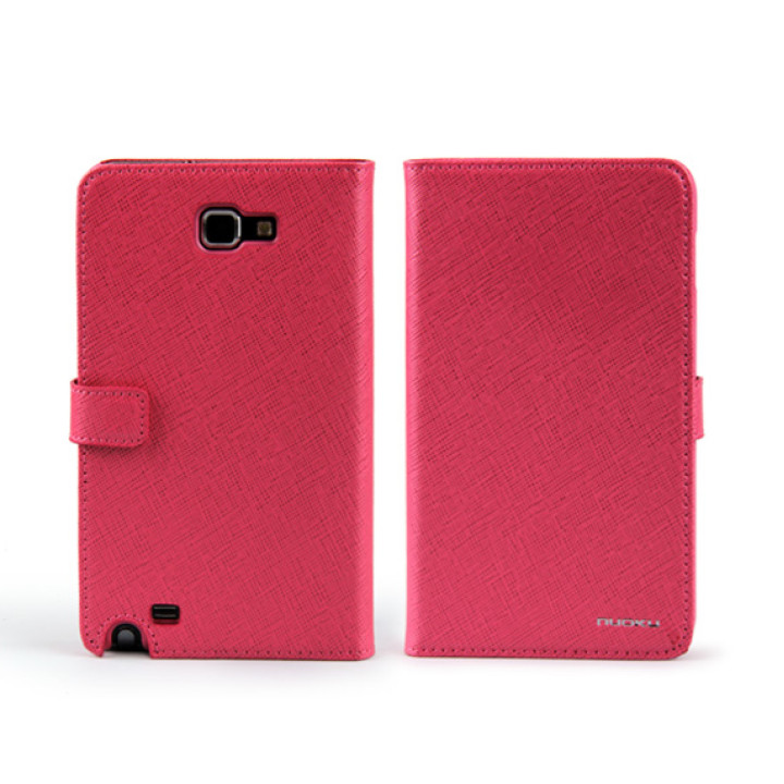 Чехол для Samsung i9220 Galaxy Note Nuoku Book genuine leather case pink