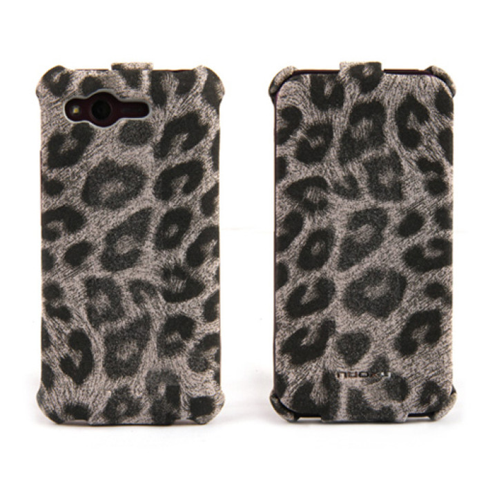 Чехол для HTC Rhyme G20 Nuoku Leo stylish leather case grey