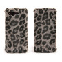 Чехол для HTC Rhyme G20 Nuoku Leo stylish leather case grey  - фото 2