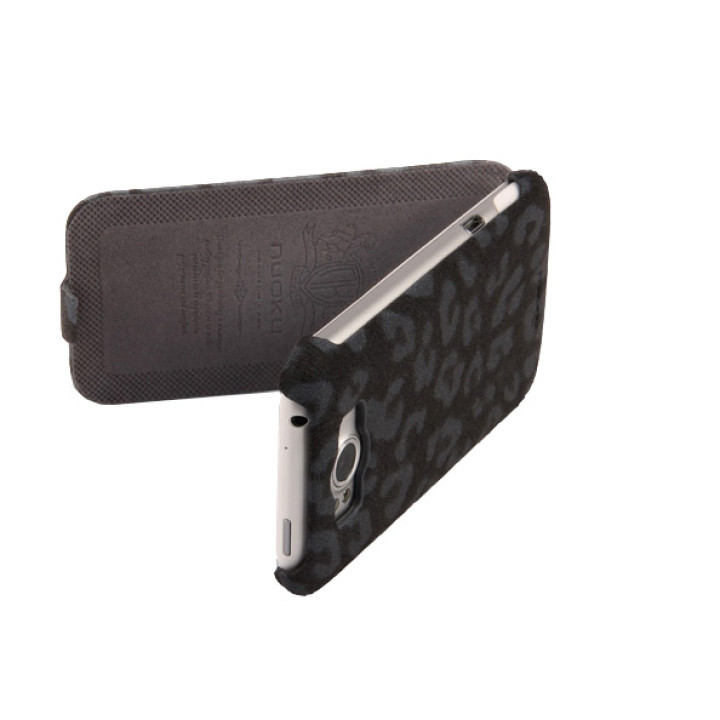 Чехол для HTC Sensation XL G21 Nuoku Leo stylish leather case black
