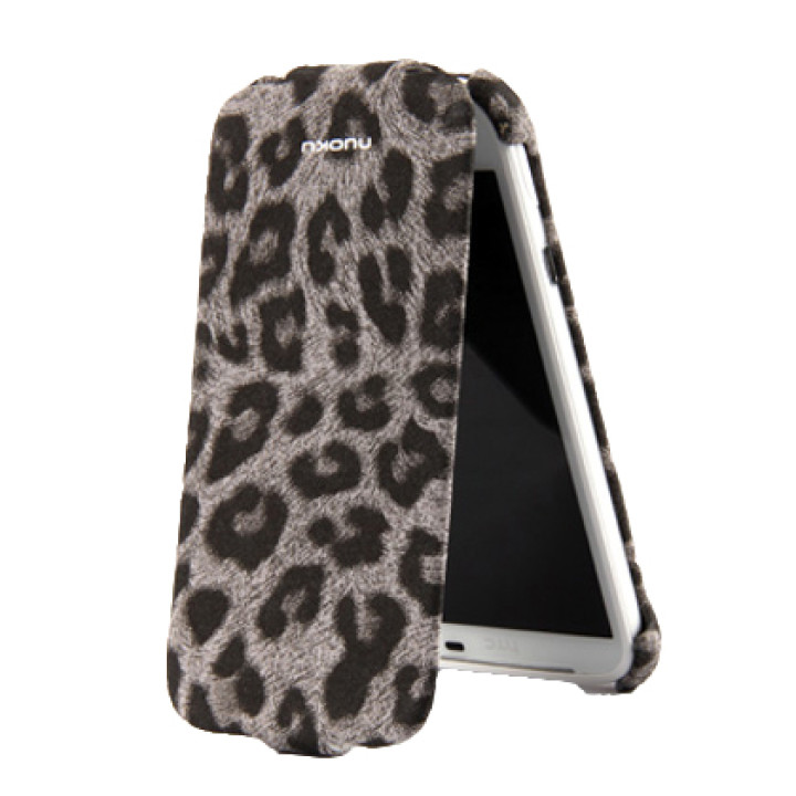 Чехол для HTC Sensation XL G21 Nuoku Leo stylish leather case grey