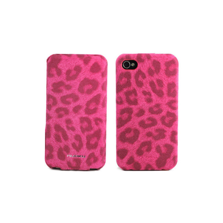 Чехол для iPhone 4/4S Nuoku Leo stylish leather case pink