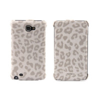 Чехол для Samsung i9220 Galaxy Note Nuoku Leo stylish leather case white
