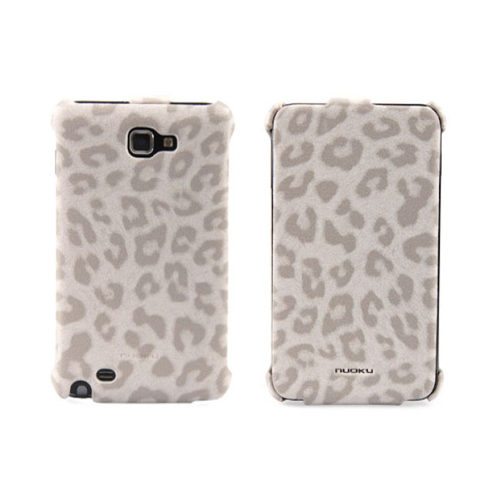 Чехол для Samsung i9220 Galaxy Note Nuoku Leo stylish leather case white