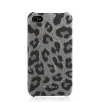 Чехол для iPhone 4/4S Nuoku Leo stylish leather cover grey