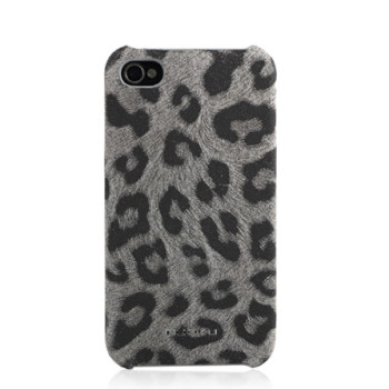 Чехол для iPhone 4/4S Nuoku Leo stylish leather cover grey