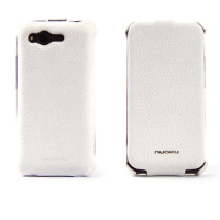 Чохол для HTC Desire S G12 Nuoku Royal luxury leather case white
